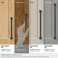 thumbnail image 4 of Amerock Lintel 8-13/16 inch (224mm) Center-to-Center Oil-Rubbed Bronze Cabinet Pull, 4 of 7
