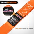 thumbnail image 4 of Nilight Soft Loop 1.7”×17" Motorcycle Tie Down Straps Heavy Duty 12000Lbs Max Break Strength for Securing ATV UTV Kayak Moving Cargo (8PK-Orange), 4 of 8