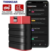 Bluetooth OBD2 Scanner: Full-System Car Code Reader Diagnostic Tool, Compatible with iOS & Android, Engine Light Fault Code Reader & Scan Tool for Vehicles Since 1996 - THINKDRIVER