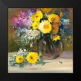 thumbnail image 2 of OToole, Tim 20x20 Black Modern Framed Museum Art Print Titled - Floral Still Life II, 2 of 5