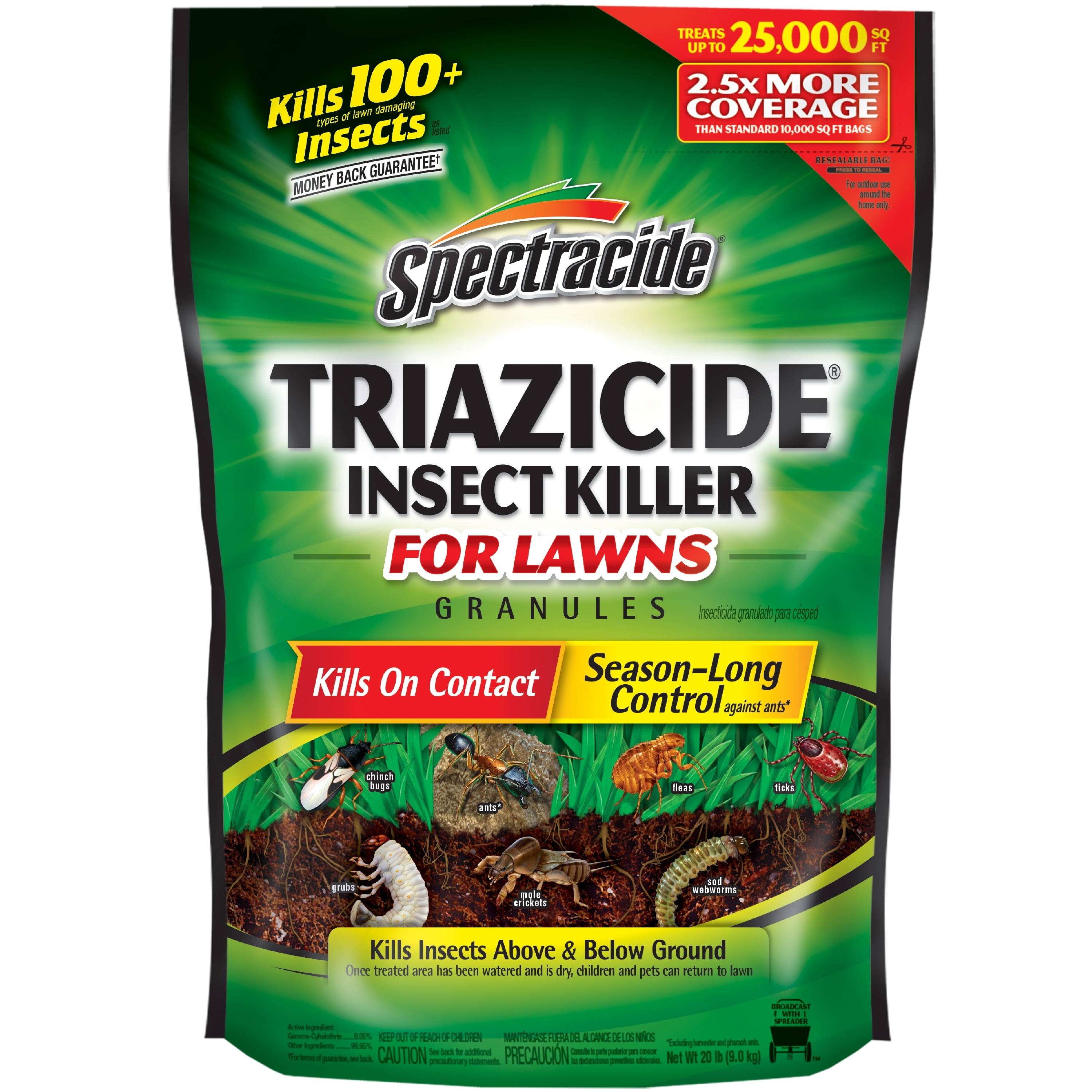 Today Buy Spectracide Triazicide Insect Killer for Lawns Granules 20 lbs at...
