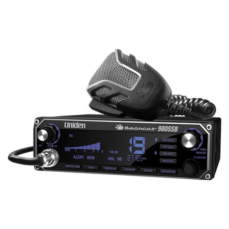 Uniden BEARCAT 40-Channel Weather Band CB Radio, Black, 980SSB
