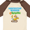 thumbnail image 4 of Inktastic Construction Worker in Training Boys or Girls Long Sleeve Baby Bodysuit, 4 of 5