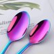 thumbnail image 4 of Flatware Set, Stainless Steel Tableware Dinner Knife, Dinner Fork, Dessert Fork, Dinner Spoon, Tea Spoon, Cutlery Things! (Rainbow, 5Pieces), 4 of 4