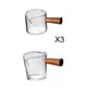 thumbnail image 1 of 4 Tazas Medidoras de Doble con de para Leche de Barista, 1 of 9