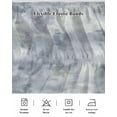 thumbnail image 5 of Vintage Blue Wrap Around Bed Skirts for Queen Bed 16" Drop, Bed Skirt with Adjustable Elastic Belt Dust Ruffle Bed Valance for Bedroom Hotel Luxury Modern Abstract Art Oil Painting Bed Frame Cover, 5 of 7