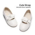 thumbnail image 2 of Dream pairs Toddler Girls Ballet Flats Flower Girl Dress Shoes for Party Wedding SDFL227K WHITE Size 9, 2 of 4
