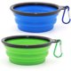 thumbnail image 1 of 2 Unidades de Platos Plegables para Mascotas, Plato Portátil para Alimentar y Dar de Beber a Mascotas, 1 of 6