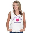 thumbnail image 5 of Mermaid Lovers Cute Seashell Heart Tank Top Tee Shirt Women Brisco Brands S, 5 of 6