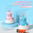 thumbnail image 4 of Cepillo de dientes eléctrico para niños de 360 grados, cepillo de dientes eléctrico sónico en forma de U, cepillo de dientes ultrasónico automático de silicona para niños, oso de dibujos animados, 4 of 5