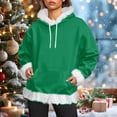 thumbnail image 5 of Women's Hoodie 2025 Long Sleeve Trendy Plain Drawstring Hooded Sweatshirt with Pockets Pullover Top, 5 of 6