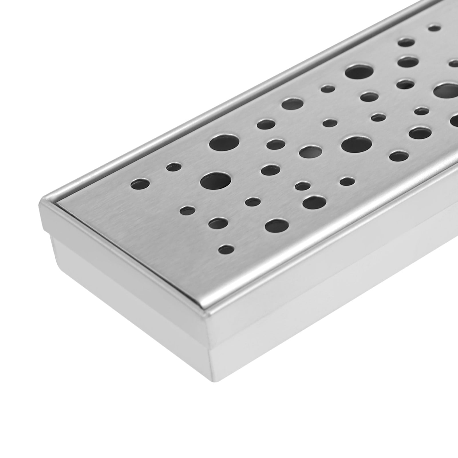 AQVA 2-in Stainless Steel Rectangle Stainless Steel Linear Shower Drain in  the Shower Drains department at