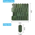 thumbnail image 4 of GRIPRO Peel and Stick Backsplash – Wall Tile for Kitchen Backsplash 12"x12" Hexagonal Self-Adhesive Backsplash Tile for Kitchen, Bathroom 3D Wall Stickers (4 sheets, Green), 4 of 6