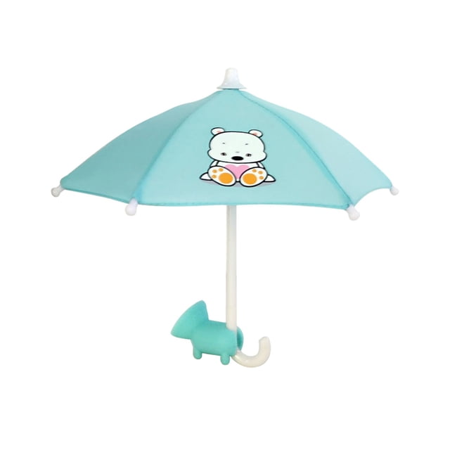 LSLJS Phone Umbrella Suction Cup Stand Universal Phone Stand with Umbrella for Phone Suitable for Outdoor Mobile Phones To Sun and Rain, Portable Windproof Compact Travel Umbrella