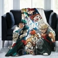 thumbnail image 6 of My Hero Academia Blanket, Anime Throw Blanket For Couch Sofa Bed, Soft Cozy Lightweight Warm Flannel Blanket, Home Decor, Anime Gifts For Boys Girls Kids Teens, 80"X60", 6 of 9