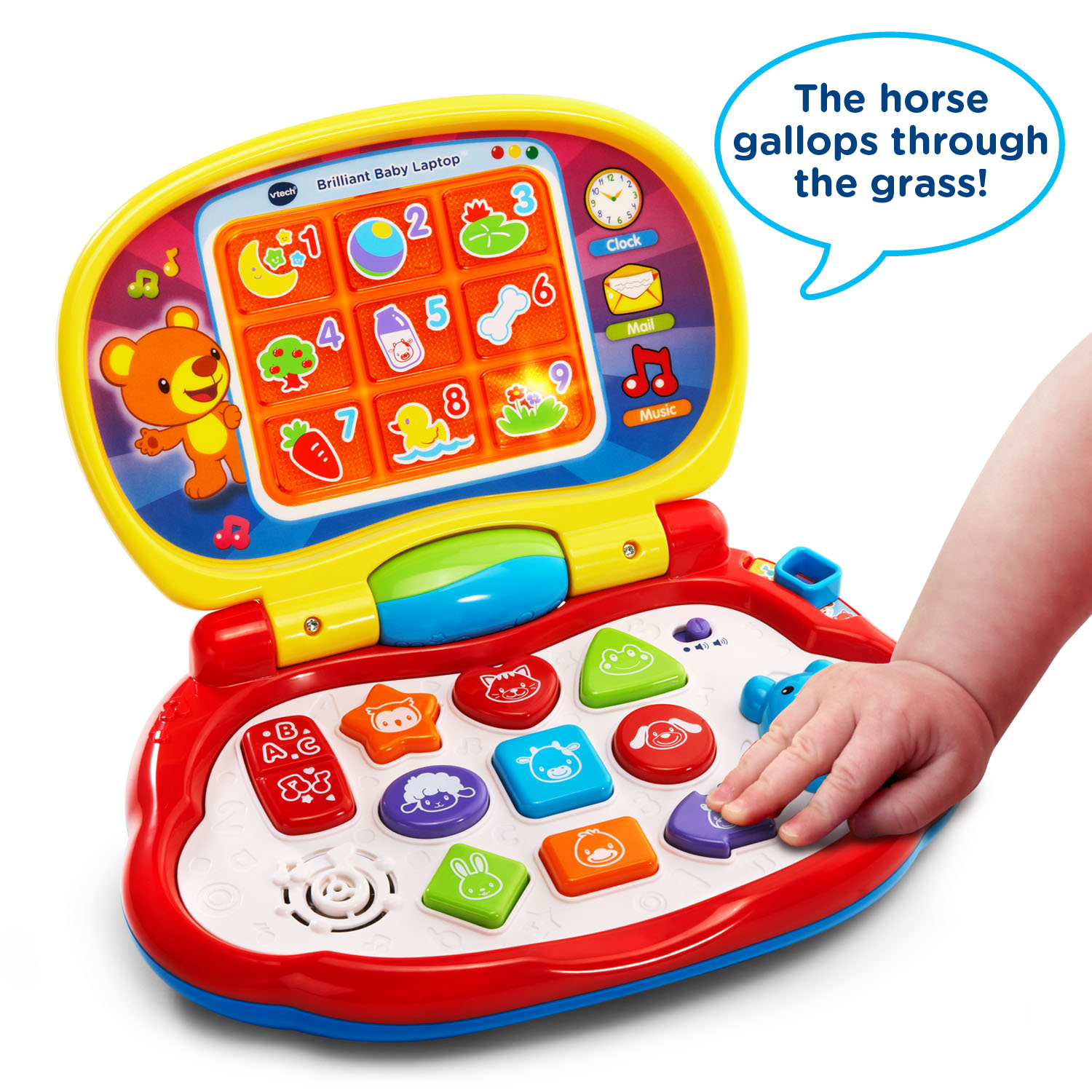 VTech Brilliant Baby Laptop Teaches Colors, Shapes, Animals and Music - image 4 of 7