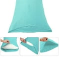 thumbnail image 5 of PiccoCasa Egyptian Cotton Pillowcases, Envelope Pillow Covers, King Cyan 1, 5 of 7