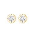 thumbnail image 2 of Rosec Jewels Lab Grown Diamond Stud Earrings for Women - EF-VS Quality, 10K Yellow Gold, 2 of 6