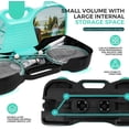 thumbnail image 5 of Portable Badminton Set with Net, 4 Rackets, 4 Birdies and Carry Storage Box, Outdoor Backyard Yard Game Set for Family, Adults, Lawn, Park, Beach, 5 of 8