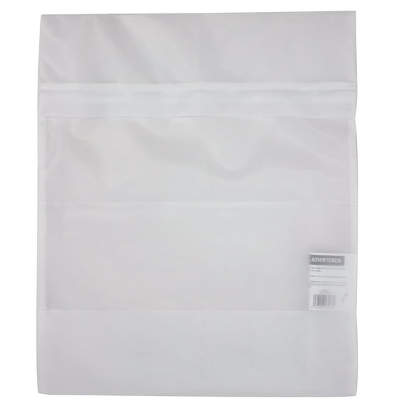 Mainstays Delicates White Polyester Mesh Wash Bag with Zipper Closure, 15" x 18"