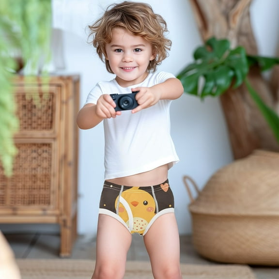 Ckdifva Baby Chick Boys Underwear Briefs Cotton Panties Active Stretch Briefs One Pack