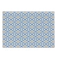 thumbnail image 1 of Quatrefoil Cutting Board, Delft Blue Inspired Pattern Intricate Old Dutch Tile Motifs, Decorative Tempered Glass Cutting and Serving Board, Large Size, Pale Brown Blue White, by Ambesonne, 1 of 1