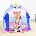thumbnail image 4 of Bestway: AdventureChasers Unicorn Pop-Up Play Tent - Blue & Pink - Magical Character Club House Hideout Center, Rest Area, Carry Bag, Toddlers Kids 2+, 4 of 7