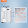 thumbnail image 6 of VEVOR Electric Water Heater, 10 Gallon Tank Instant Hot Water Heater, 1.6Kw Tankless Water Heater w/ LED Display,Knob Control, IPX4 Waterproof Side Connection On Demand Heaters for Shower, Bath, 6 of 9