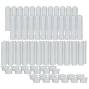 Cornucopia Brands Essential Oil Aromatherapy White Nasal Inhaler Tubes (24 Complete Sticks), Empty Blank Nasal Inhalers for Essential Oils
