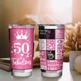 thumbnail image 3 of 50th Birthday Gifts for Women Tumbler - Happy 50 Year Old Birthday Gift - 1973 Birthday Gifts - 50th Birthday Decorations for Her-20 OZ, 3 of 6