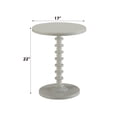 thumbnail image 3 of Mesa auxiliar Acme Acton con tapa redonda blanca, 3 of 5
