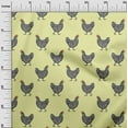 thumbnail image 3 of oneOone Cotton Poplin Lime Fabric Rooster Cock Diy Clothing Quilting Fabric Print Fabric By Yard 56 Inch Wide, 3 of 4