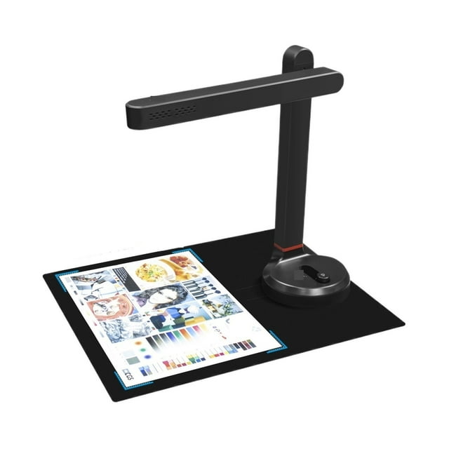 Book Scanner T201 Auto Document Scanner, Max A4 A3 Size With Smart OCR Led Table Desk Lamp For Family Home Office ,Easy to Use