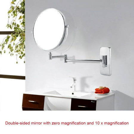 Ejoyous Makeup Mirror Wall Mount Makeup Mirror Wall Mount Double Sided Cosmetic Mirror Rotatable Bathroom Makeup Mirrors 10x Magnification