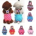 thumbnail image 1 of SPRING PARK Dog Sanitary Panties Adjustable Strap Polka Dot Striped Underwear Diaper Pet Nappy Pants, 1 of 7