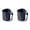 Blue*2 Pcs, variant on Reusable Plastic Cup, Unbreakable Drinking Mugs, Plastic Coffee Mugs with Handles, Durable Drinking Cups for Home, Office, Camping, Dishwasher and Microwave Safe, 3 Pcs, 3.34x3.14x3.93"