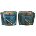 thumbnail image 2 of Yankee Candle Signature Votive Mini Candle Jar, By The Pool (Amber & Coconut) Scent, Natural Soy Wax Blend Candle with Natural Fiber Wick, 1.3 OZ Glass Jar (Pack of 2), 2 of 3