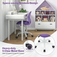 thumbnail image 7 of Costway Kids Desk Chair Ergonomic Swivel Children Mesh Study Height Adjustable Purple, 7 of 7