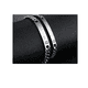 thumbnail image 2 of Pulseras Novios Enamorados Parejas Amor Acero Inoxidable Set Color Plateado Xtellar plateado, 2 of 4