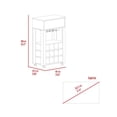 thumbnail image 4 of Bar Cart Bayamon, Twelve Wine Cubbies, Four Legs, Carbon Espresso Finish, 4 of 8