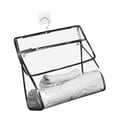 thumbnail image 2 of Bolsa de almacenamiento de ropa, impermeable, transparente, organizador de ropa interior, bolsa colgante TUP para dormitorio de baño, borde negro Monstrate HA004902-04, 2 of 7