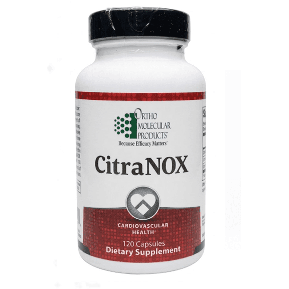 Ortho Molecular Products Citranox (120 Capsules) - Vascular Support with Nitric Oxide for Circulation Health