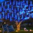 thumbnail image 1 of Luces solares para lluvia de meteoritos JMEXSUSS, azul, 16 tubos, 288 LED, 1 of 9