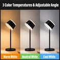 thumbnail image 3 of DAYBETTER Cordless Rechargeable Table Lamp with Touch Control & Dimming, 3 Color Temperature, Portable Touch Lamps for Bedside Dining, Black, 3 of 7