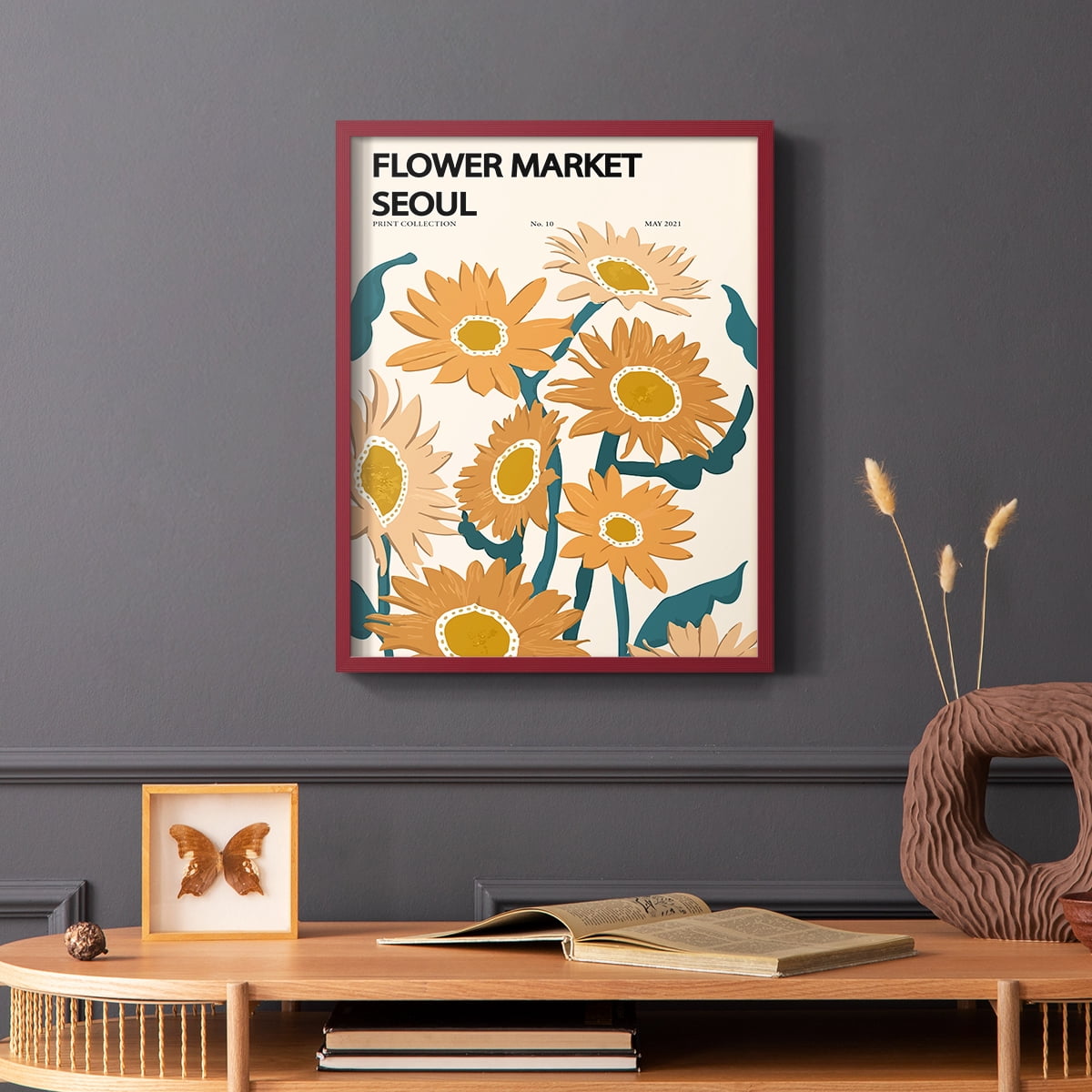 Matisse II Framed Print - Solid Wood in Single Picture Frame Solid Wood 2 Framed Print