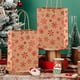 thumbnail image 4 of Christmas Snowflake Tote Bag Christmas Tree Accompanying Gift Bags Holiday Party Kraft Flat Bottom Packaging Bags Gift Bags, 4 of 6