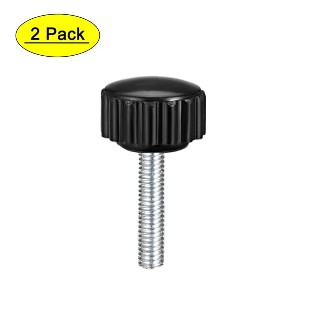 Perillas de Sujeción Estriadas Uxcell Estudio Roscado Cabeza Redonda Tornillos de Pulgar M4 x 20mm