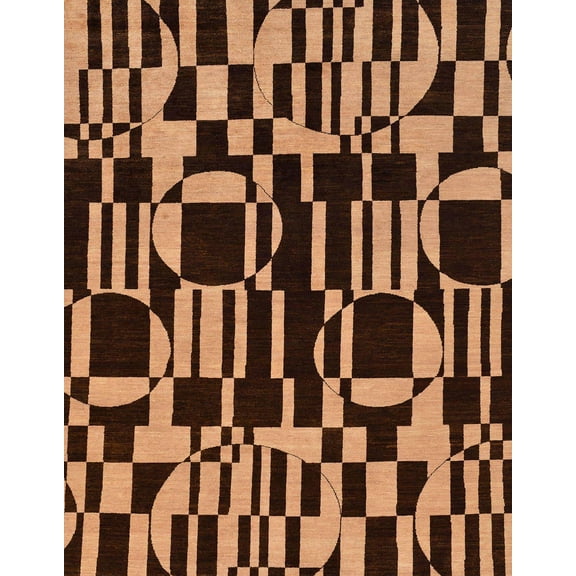 Ahgly Company Machine Washable Indoor Rectangle Abstract Night Red Area Rugs, 5' x 7'