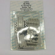 16-DIP 16 Pin IC Sockets Stamped Style (25 per pack) - 16-DIP