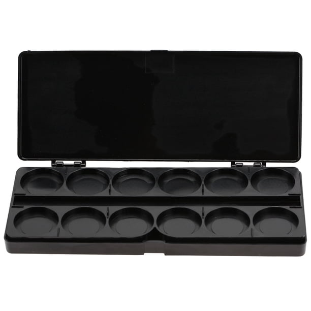 Paleta de pigmentos para uñas, paleta de mezcla de colores para decoración de uñas con 24 cuadrículas, paleta de pintura diseñada para brindar precisión
